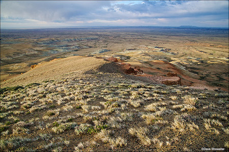 Northern Red Desert Expanse From Continental Peak Summit. Honeycomb Buttes Wilderness Study Area, WY