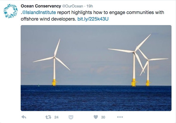 Ocean Convervancy Wind Tweet