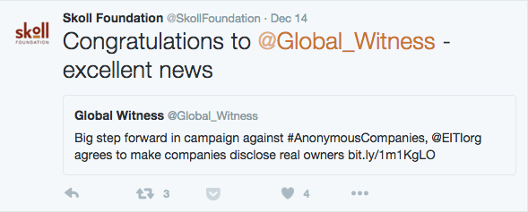 Skoll Foundation Tweet