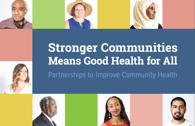 Stronger Communities Means Good Health for All infographic