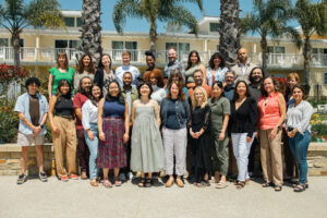 Resource Media staff photo, featuring 30 people in two rows