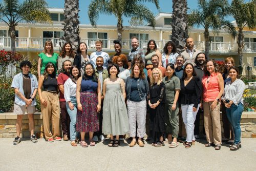 Resource Media staff photo, featuring 30 people in two rows