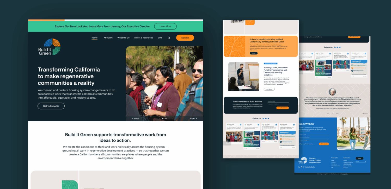 Mockup of BIG homepage