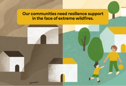Illustration of California with and without beneficial fires